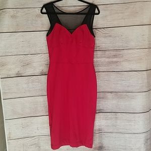 Stunning bebe mesh strap dress Size L